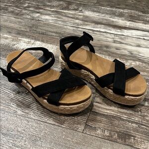 Black Espadrille Sandals